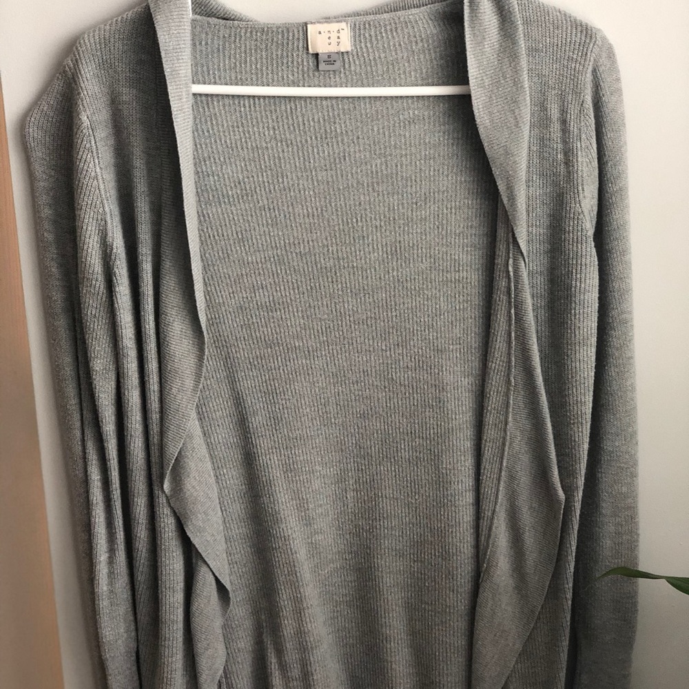 Gray Cardigan - a new day